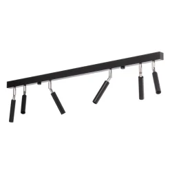 Euluna Nicanor loftspot sort/krom 6 lyskilder