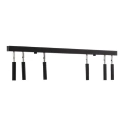 Euluna Nicanor loftspot sort/krom 6 lyskilder