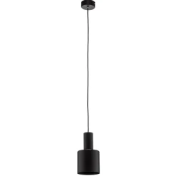 Euluna Selma hængelampe, 1 lyskilde, sort, Ø 11 cm