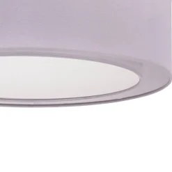 Euluna Tibu loftlampe, tekstil, Ø50cm, grå