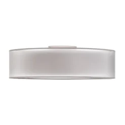 Euluna Tibu loftlampe, tekstil, Ø50cm, grå