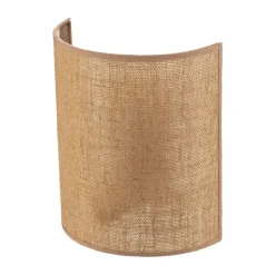 Euluna væglampe jute, brun, tekstil, 24 cm høj, E27