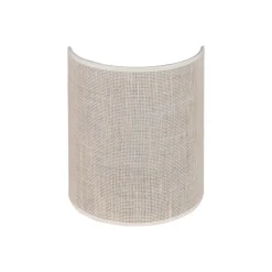 Euluna væglampe jute, hvid/ecru, halvrund, højde 24 cm