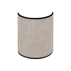 Euluna væglampe jute, hvid/sort, halvrund, højde 24 cm