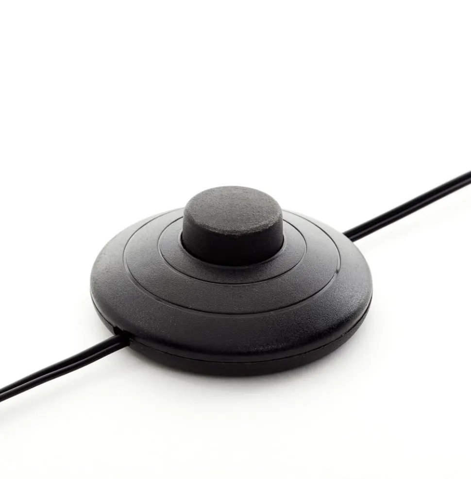 Eunice LED-gulvlampe, højde 150 cm, sort, metal