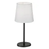 Eve bordlampe med stofskærm, sort/hvid