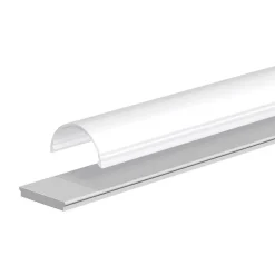 EVN APFLAT5 alu-profil, 200 cm, halvrundt dæksel
