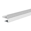 EVN APTBU alu-profil, vægrettet, 100 cm, alu