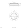EVN Catino LED-loftslampe, CCT, 25 cm