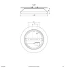 EVN Catino LED-loftslampe, sensor, 30 cm