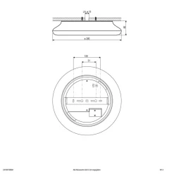 EVN Catino LED-loftslampe, sensor, 30 cm