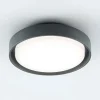 EVN LED udendørs loftlampe Tectum, antracit, Ø 25 cm