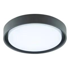 EVN LED udendørs loftlampe Tectum, antracit, Ø 25 cm