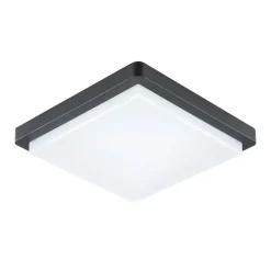 EVN LED udendørs loftlampe Tectum, 23x23 cm, antracit, 150°