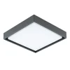 EVN LED udendørs loftlampe Tectum, 24x24 cm, antracit, 110°