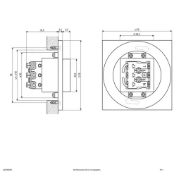 EVN LQ230 LED-vægindbygningslampe, up/down, hvid