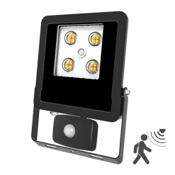 EVN Panthera udendørsspot sensor IP44 10 W 3.000 K