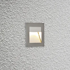 EVN P2140 LED-vægindbygningslampe, 3.000 K, alu