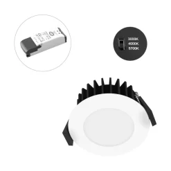 EVN Solido68 LED indbygget loftslampe 7W hvid