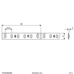 EVN STR2024 LED-stripe IP20 5 m 48 W 4.000 K
