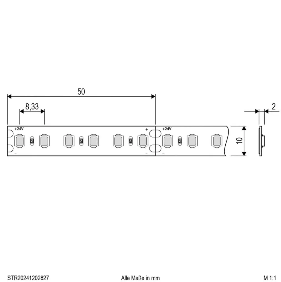 EVN STR2024 LED-stripe IP20 5 m 72 W 2.700 K