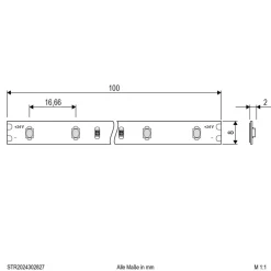 EVN STR2024 LED-stripe IP20 5 m 24 W 2.700 K