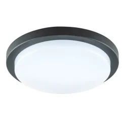 EVN Tectum LED udendørs loftlampe, rund, Ø 24,6 cm
