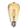 E27 4,5W 825 LED rustik lyspære guld, klar