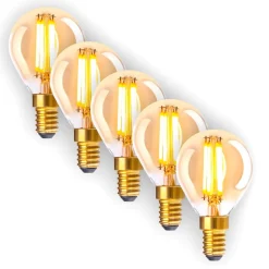 E14 3,9 W 313lm LED-pære varmhvid kan dæmpes 5 stk