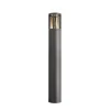 Facado II vejlampe, højde 65 cm, grå/røget, Ø 11 cm, IP65
