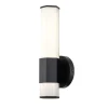 Facet Single LED-væglampe til bad, 3.000 K, sort