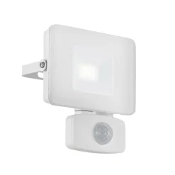 Faedo 3 udendørs LED-spot med sensor, hvid, 10 W