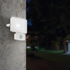 Faedo 3 udendørs LED-spot med sensor, hvid, 10 W