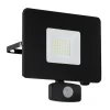 Faedo 3 udendørs LED-spot med sensor, sort, 20 W