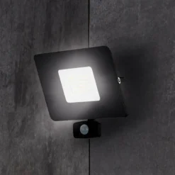 Faedo 3 udendørs LED-spot med sensor, hvid, 30 W