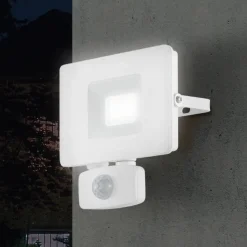 Faedo 3 udendørs LED-spot med sensor, hvid, 20 W