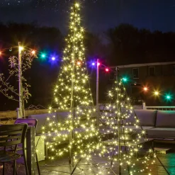 Fairybell mast-juletræ 240 blinkende LED’er 200cm