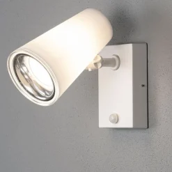 Fano udendørs LED-vægspot, med bevægelsessensor