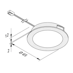 FAR 58 integreret LED-møbellys, 5 stk, 3 W 4.000 K