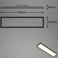 Farvet LED-panel, dæmpbart, RGB, CCT, 100x25cm