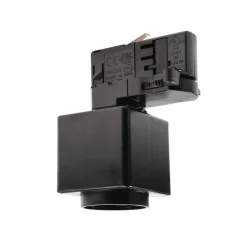 3-fase skinne D Line stikadapter, sort, 1380 W
