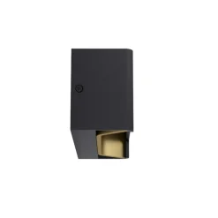 Feloniche LED-væglampe, sort, guld