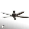 Femfløjet loftventilator Eco Elements brun