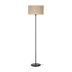 Feniglia gulvlampe med hørskærm, natur