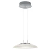 Findus LED-pendellampe, mat nikkel/krom
