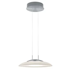 Findus LED-pendellampe, mat nikkel/krom