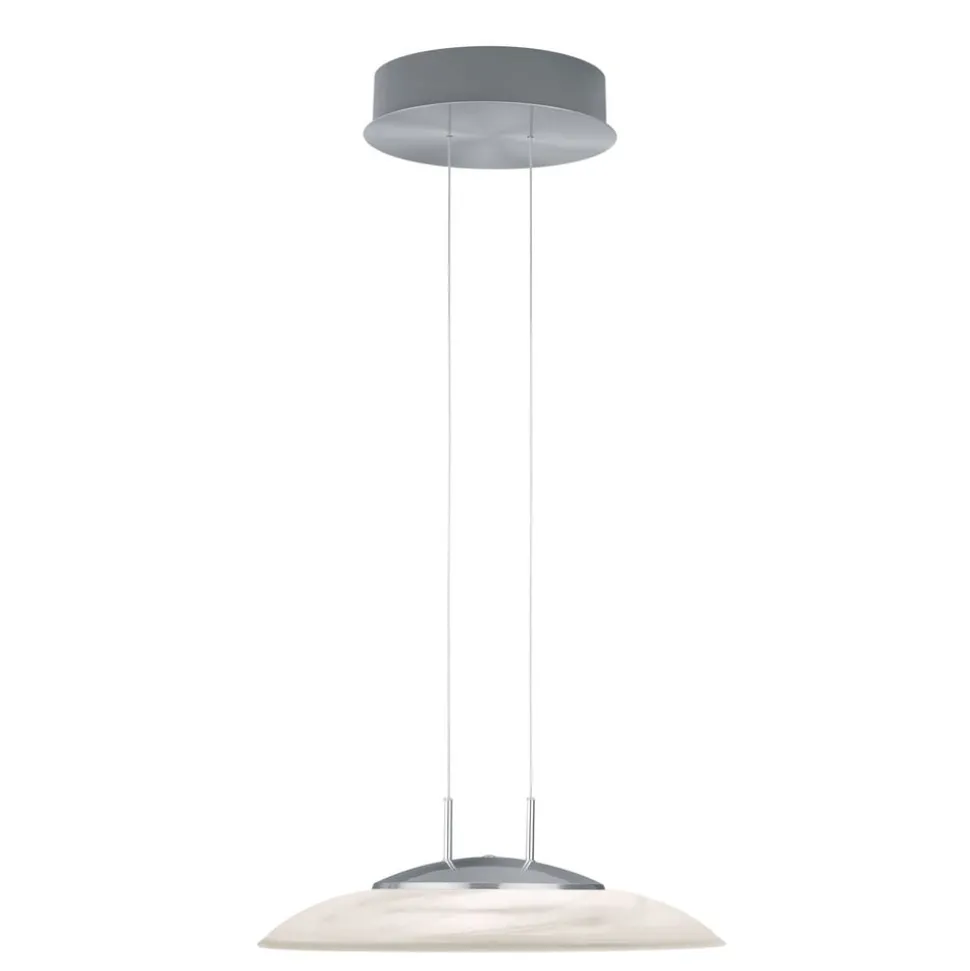 Findus LED-pendellampe, mat nikkel/krom