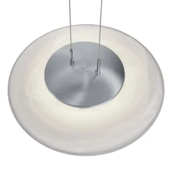 Findus LED-pendellampe, mat nikkel/krom