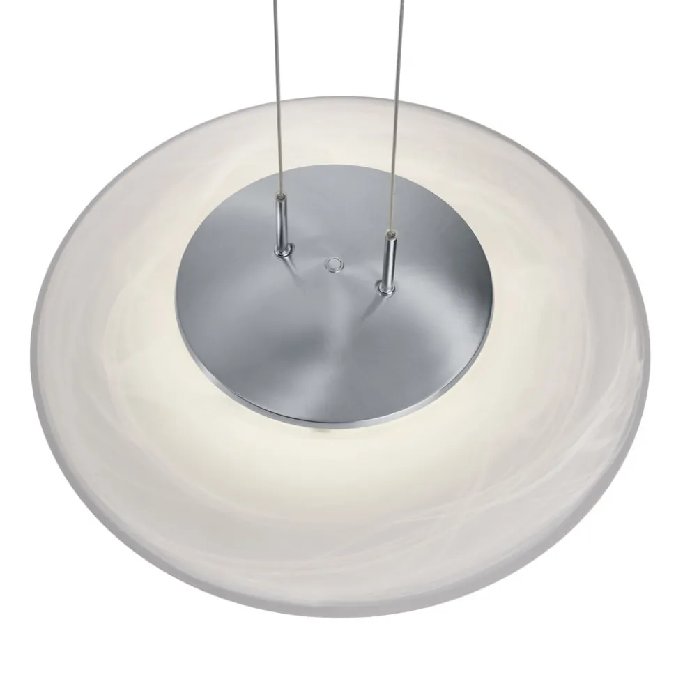 Findus LED-pendellampe, mat nikkel/krom