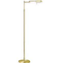 FINN udsøgt LED-gulvlampe mat messing